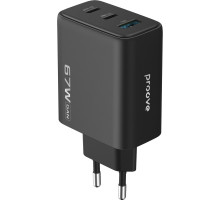 МЗП Proove Silicone Power 2 67W (2*Type-C+USB) black 2003000320121 6901112112886