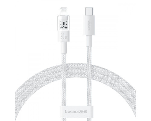 Кабель Baseus Gem Fast-Charging Data Cable Type-C to Lightning 20W 2m white 2003000159424 6932172658885