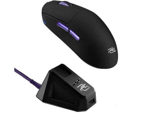 Бездротова ігрова миша Proove Gaming Superfight Wireless with charging dock black/purple 2003000318067 6901117795374