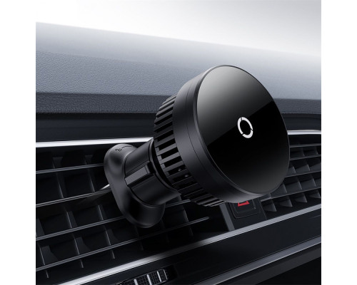 Автомобільний тримач з Бездротовим ЗП Baseus MagPro Series Magnetic Qi2 15W black 2001001823559 6932172647834