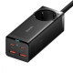 МЗП Baseus GaN3 Pro 100W (AC(EU)+2 USB+2 Type-C ) + Кабель Type-C to Type-C 100W(20V/5A) (1m) black