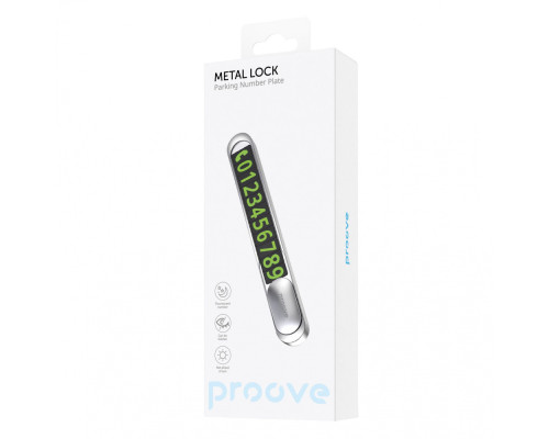 Паркувальна Карта Proove Parking Number Plate Metal Lock dark gray