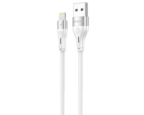 Кабель Proove Soft Silicone USB to Lightning 2.4A (2m) white 2003000253535 6901113114193