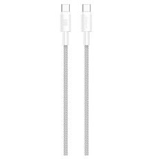 Кабель Proove Nylo Type-C to Type-C 100W (1.5m) white 2003000244205 6901114107859