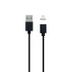 Кабель USB Cable Magnetic Clip-On Lightning Колір Чорний 2000000549538