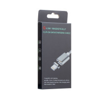 Кабель USB Cable Magnetic Clip-On Lightning Колір Чорний 2000000549538