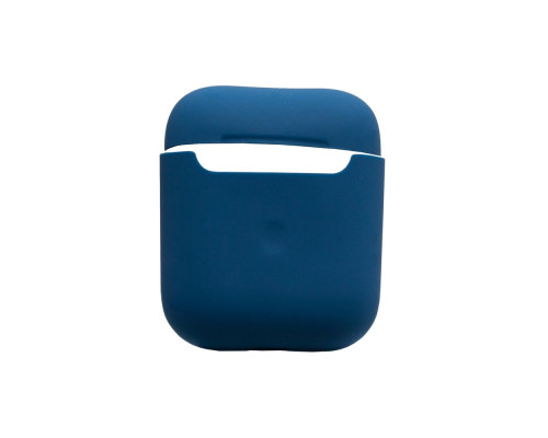 Футляр для навушників AirPods 1/2 Slim Колір Delf blue