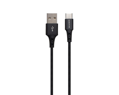 Кабель USB Borofone BX20 Type-C Колір Чорний 6931474700810