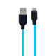 Кабель USB Hoco X21 Plus Silicone Type-C 0.25m Колір Чорно-Білий