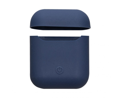 Футляр для навушників AirPods 1/2 Slim Колір Delf blue