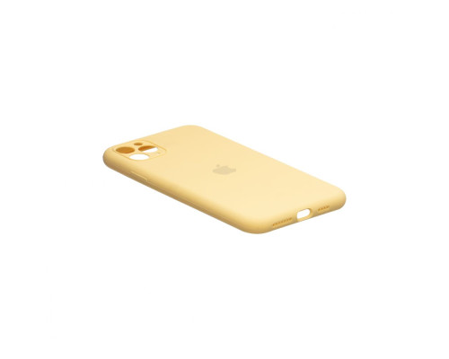 Чохол Silicone Case Full Size with Frame для iPhone 11 Pro Max Колір 67, Grepefruit