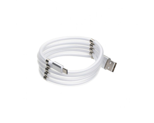 Кабель USB Cable Magnetic Supercalla Cable Micro Колір Бiлий