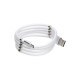 Кабель USB Cable Magnetic Supercalla Cable Micro Колір Бiлий