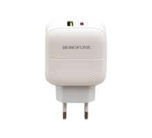 Мережевий Зарядний Пристрій Borofone BA46A PD + QC3.0 Type-C to Lightning Колір Бiлий 6931474727367