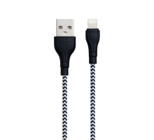 Кабель USB Borofone BX39 Beneficial Lightning Колір Чорно-Бiлий 6931474727275