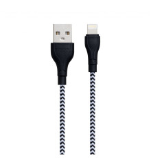 Кабель USB Borofone BX39 Beneficial Lightning Колір Чорно-Бiлий 6931474727275