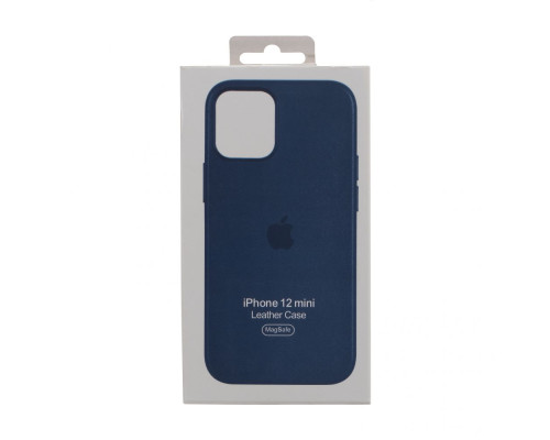 Чохол MagSafe Leather Case Full Size для iPhone 12 Mini Колір Cod Blue