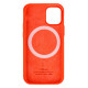 Чохол MagSafe Silicone Full Size Copy для iPhone 12 Mini Колір Red