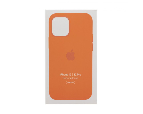 Чохол MagSafe Silicone Case Full Size для iPhone 12/12 Pro Колір Kumquat