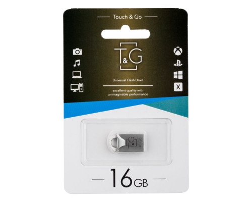 USB флеш-накопичувач T&G 16gb Metal 106 Колір Сталевий