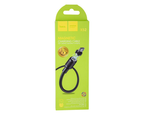 Кабель USB Hoco X52 Sereno magnetic Micro Колір Чорний