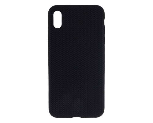 Чохол Silicone Knitted для iPhone Xs Max Copy Колір 4, Black