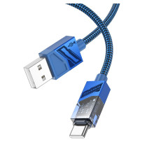 Кабель USB Borofone BU42 Type-C 3A 1.2m Колір Синiй 6941991109058