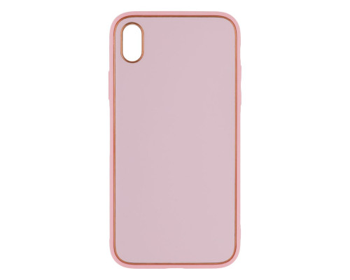 Чохол Leather Gold with Frame without Logo для iPhone Xr Колір 3, Pink