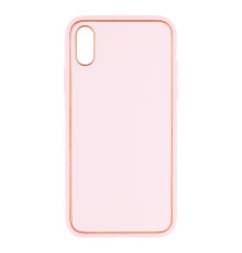 Чохол Leather Gold with Frame without Logo для iPhone X/Xs Колір Pink 2020000265030