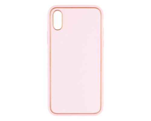 Чохол Leather Gold with Frame without Logo для iPhone X/Xs Колір 3, Pink 2020000265030