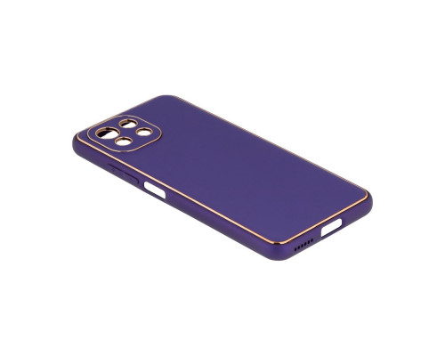 Чохол Leather Gold with Frame without Logo для Xiaomi Mi 11 Lite Колір 2, Black