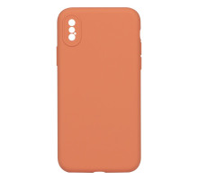 Чохол Silicone Case Full Camera no logo для iPhone X/Xs Колір 27, Peach 2020000293460