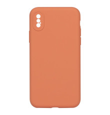 Чохол Silicone Case Full Camera no logo для iPhone X/Xs Колір 27, Peach 2020000293460