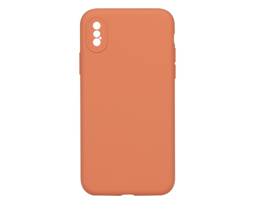 Чохол Silicone Case Full Camera no logo для iPhone X/Xs Колір 27, Peach 2020000293460