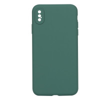 Чохол Silicone Case Full Camera no logo для iPhone Xs Max Колір 55, Pine green 2020000293989