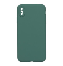 Чохол Silicone Case Full Camera no logo для iPhone Xs Max Колір 55, Pine green 2020000293989