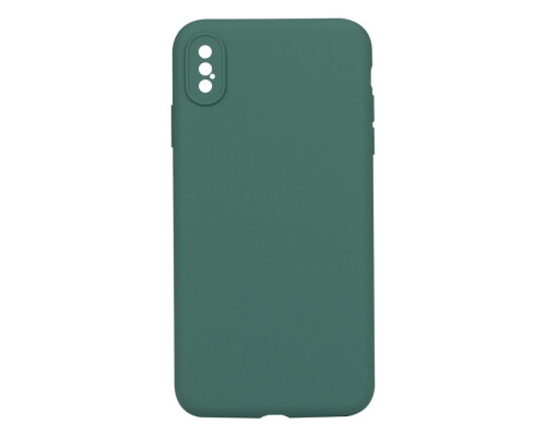 Чохол Silicone Case Full Camera no logo для iPhone Xs Max Колір 55, Pine green 2020000293989