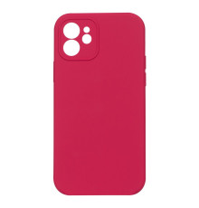 Чохол Silicone Case Full Camera no logo для iPhone 12 Колір 56, Wine red 2020000291770