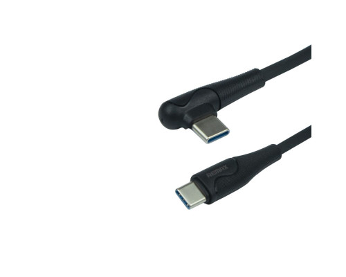 Кабель USB Remax RC-192a 60W 90° Type-C to Type-C Колір Чорний