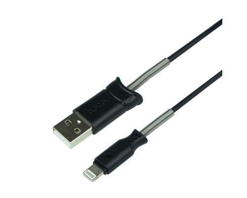 Кабель USB Hoco X24 Pisces Lightning Колір Чёрный