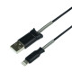 Кабель USB Hoco X24 Pisces Lightning Колір Чёрный
