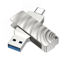 USB флеш-накопичувач Borofone BUD3 USB3.0 Type C 128GB Колір Сталевий