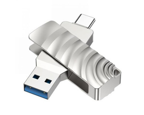 USB флеш-накопичувач Borofone BUD3 USB3.0 Type C 128GB Колір Сталевий