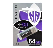 USB флеш-накопичувач Hi-Rali Rocket 64gb Колір Сталевий