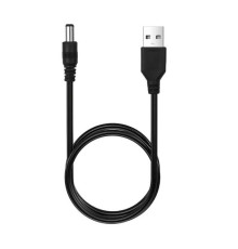 Кабель USB to DC для роутера 5v 5.5x2.1 mm Колір Чорний