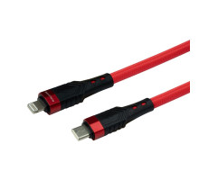 Кабель USB Borofone BU35 PD Type-C to Lightning 1,2m Колір Червоний 6974443385274