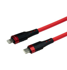 Кабель USB Borofone BU35 PD Type-C to Lightning 1,2m Колір Червоний 6974443385274