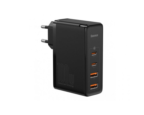 Мережевий Зарядний Пристрій Baseus GaN2 Pro Quick Charger 2C+2U 100W CCGAN2P-L Колір Чорний, 01 6953156204683