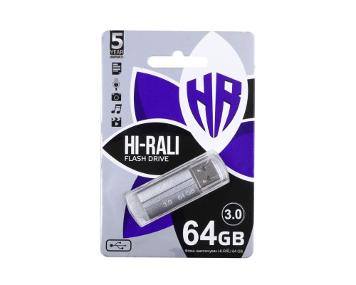 USB флеш-накопичувач 3.0 Hi-Rali Corsair 64gb Колір Сталевий 4711472587277