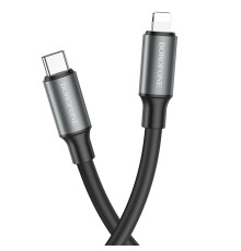 Кабель USB Borofone BX82 PD Type-C to Lightning Колір Чорний 6974443386134